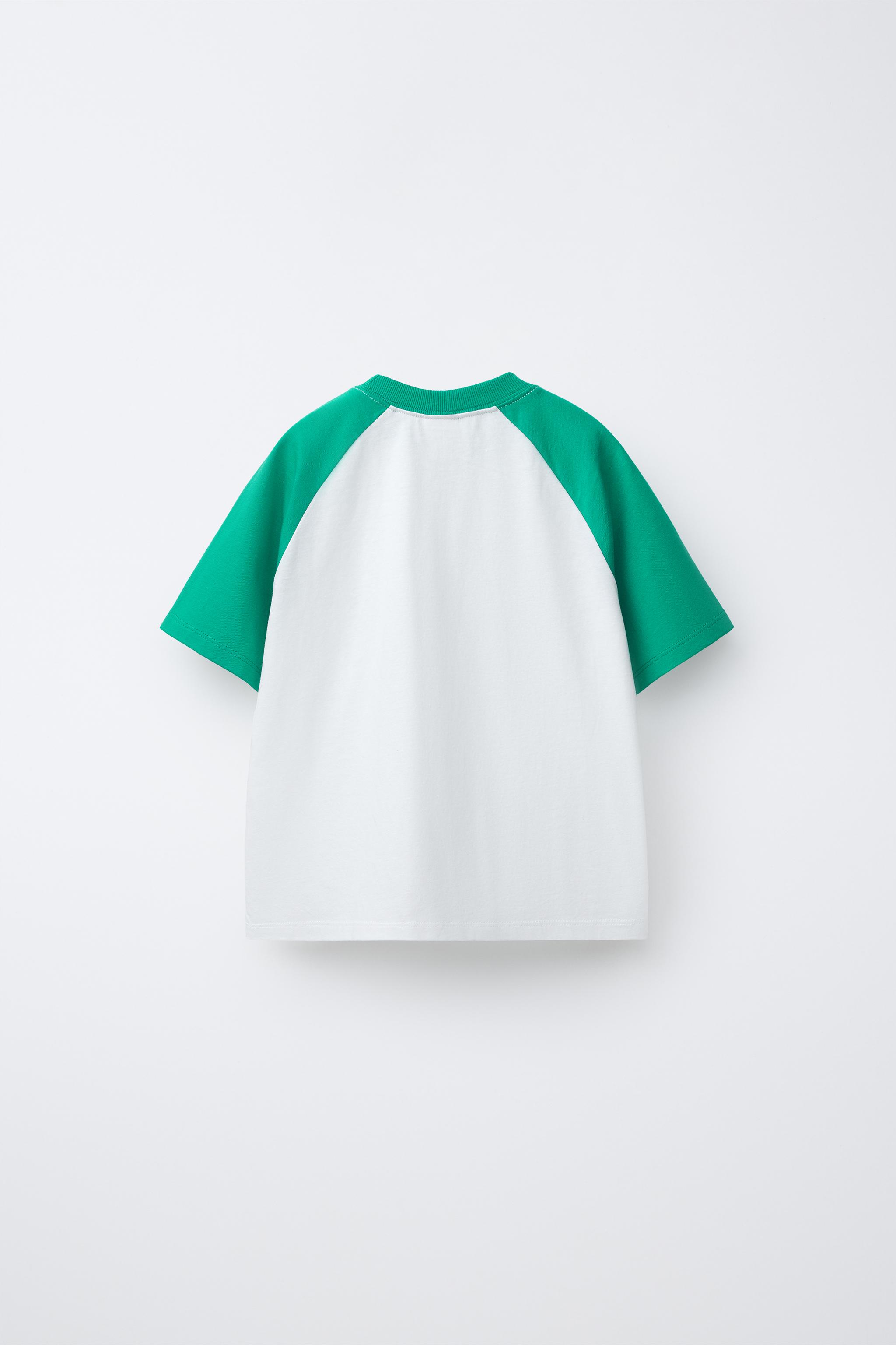 EMBROIDERED SNOOPY PEANUTS™ RAGLAN SLEEVE T-SHIRT